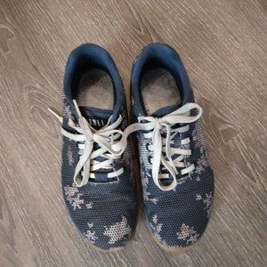 No Bull Blue Floral Trainers